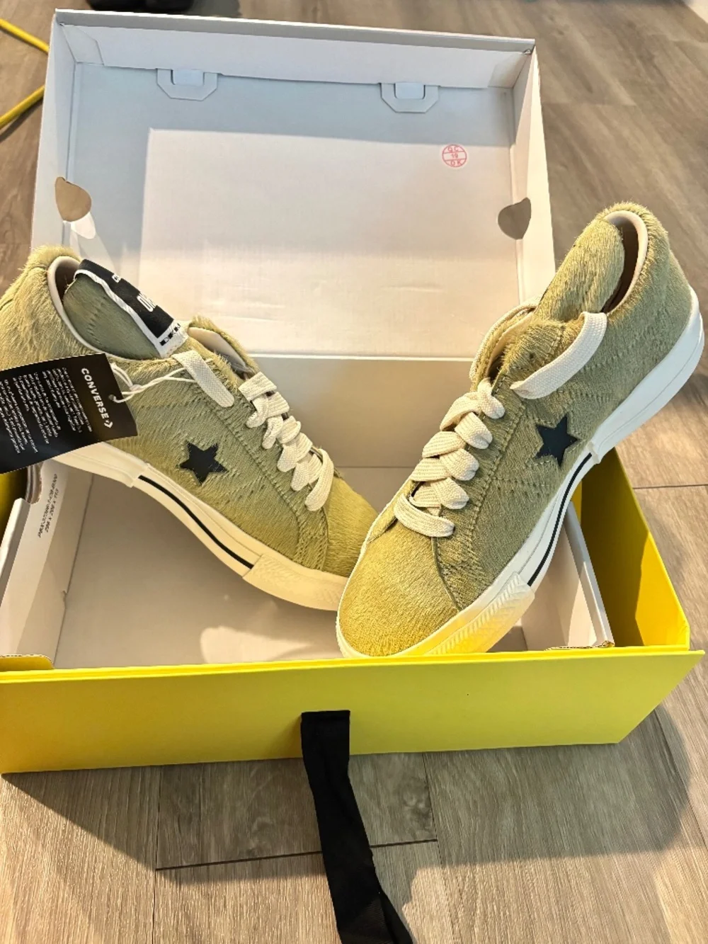 RICK OWENS X Converse DRKSHDW Calf Hair Sneakers